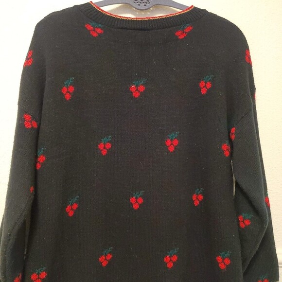 Vintage Nutcracker Ugly Christmas Party Sweater Floral Puensetia Sz L EUC - Picture 14 of 16